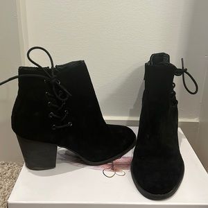 Black Fall Heeled Booties - Jessica Simpson